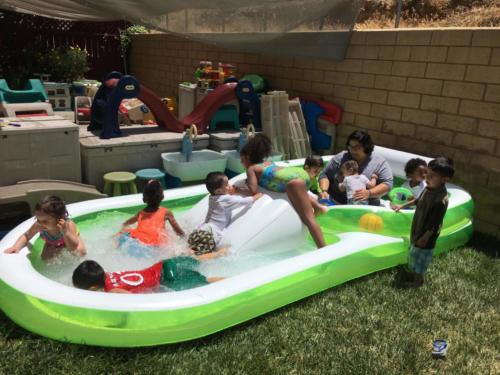 Time for a quick dip in the pool.